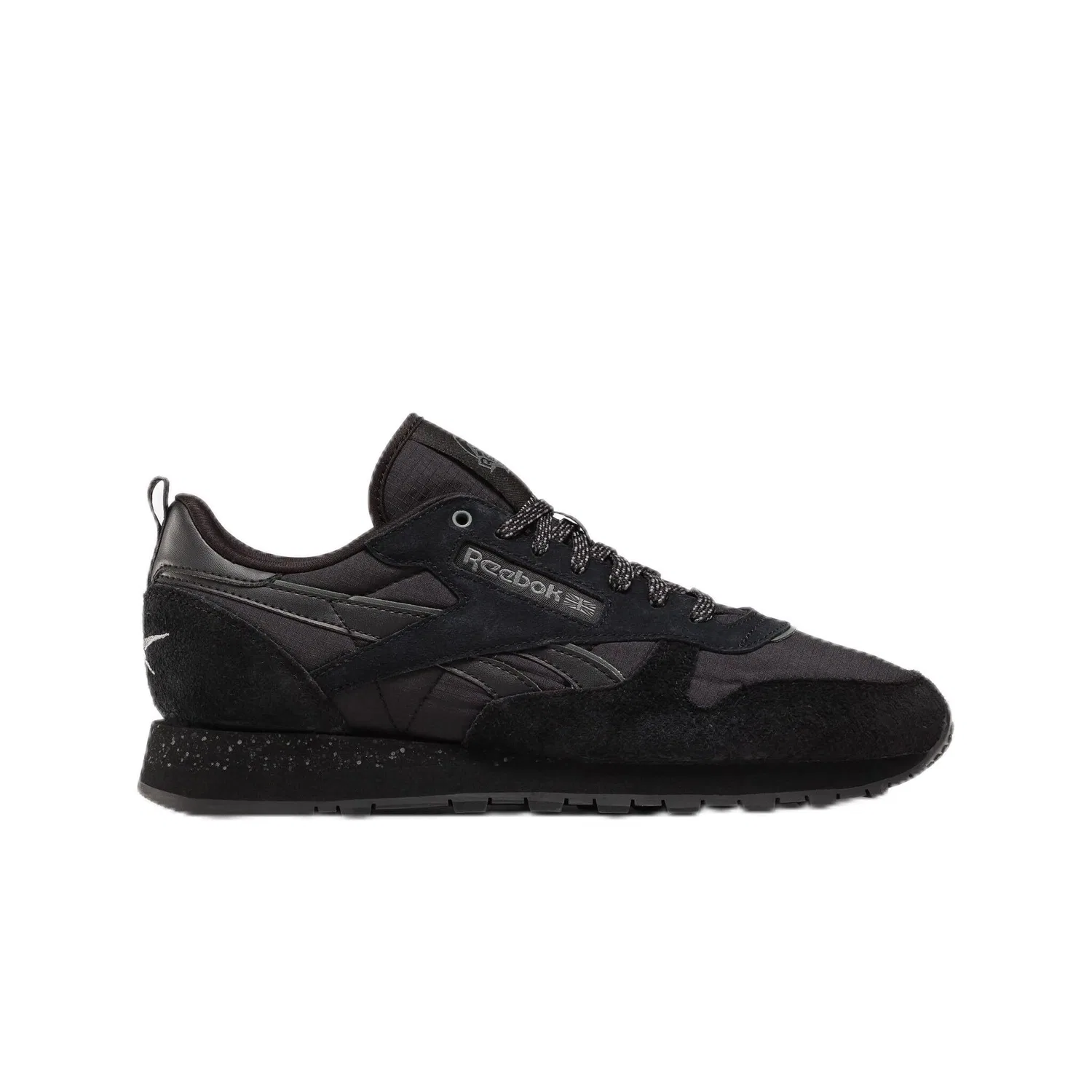 Детские кроссовки для девочек с закрытым носком Classic Leather Reebok, Black Black Grey