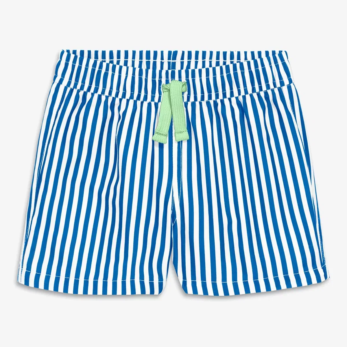 Детские плавки для мальчиков с принтом Primary, Blueberry White Vertical Stripe