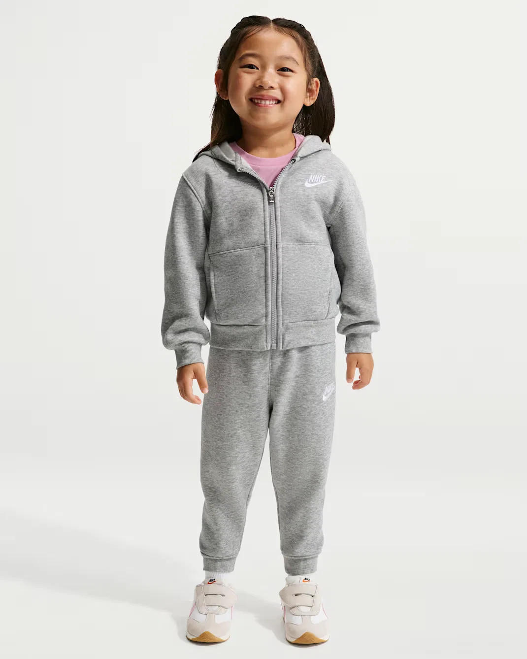 Детский комплект одежды на молнии (12-24 месяца) из 2 предметов Nike, Grey