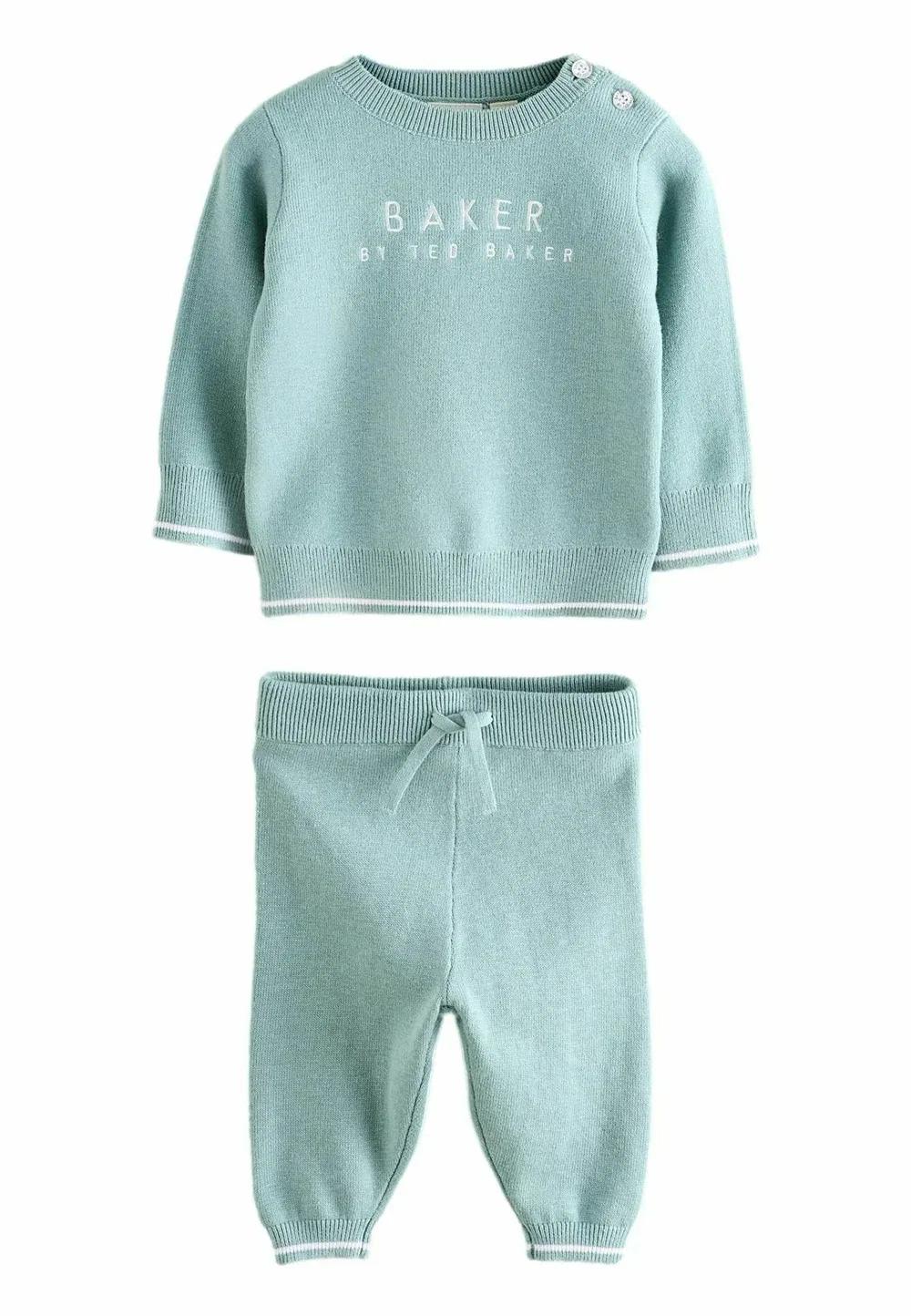 Комплект из трикотажного топа и спортивных брюк стандартного кроя Baker By Ted Baker, Green