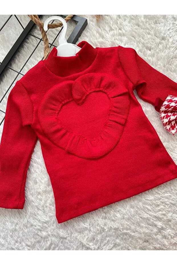 Детский комплект для новорожденных с принтом Red Houndstooth Bahnur, Red — фото 3