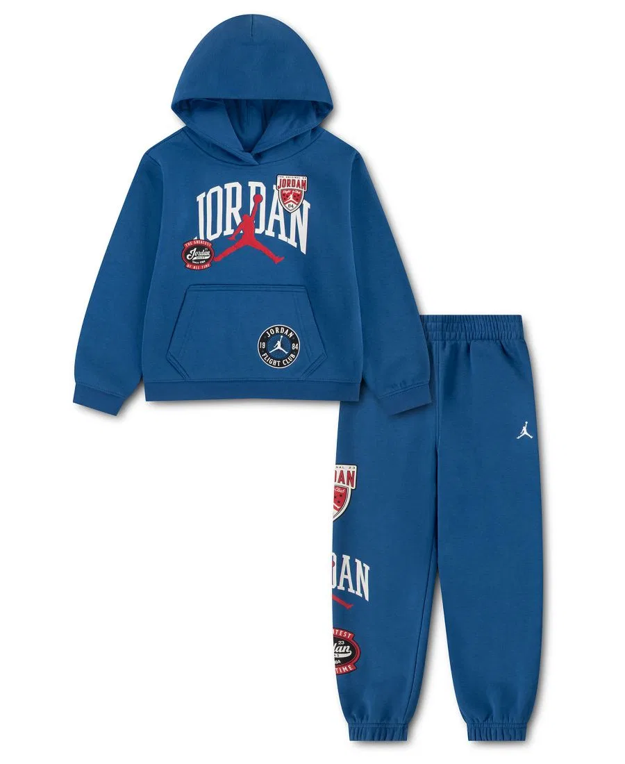 Комплект из худи и брюк с логотипом Jordan, True Blue