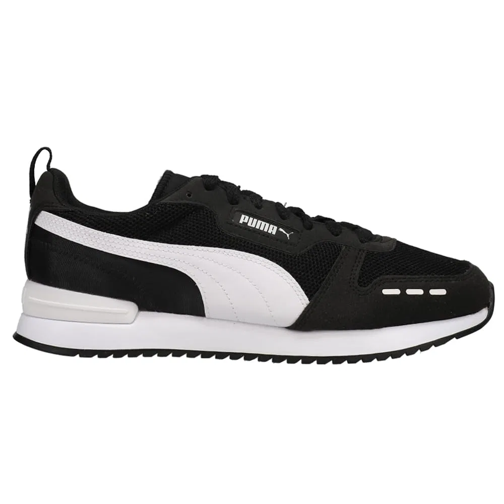 Детские кроссовки для мальчиков и девочек с высоким сцеплением Tazon 6 Wide Fracture PUMA, Black White — фото 2