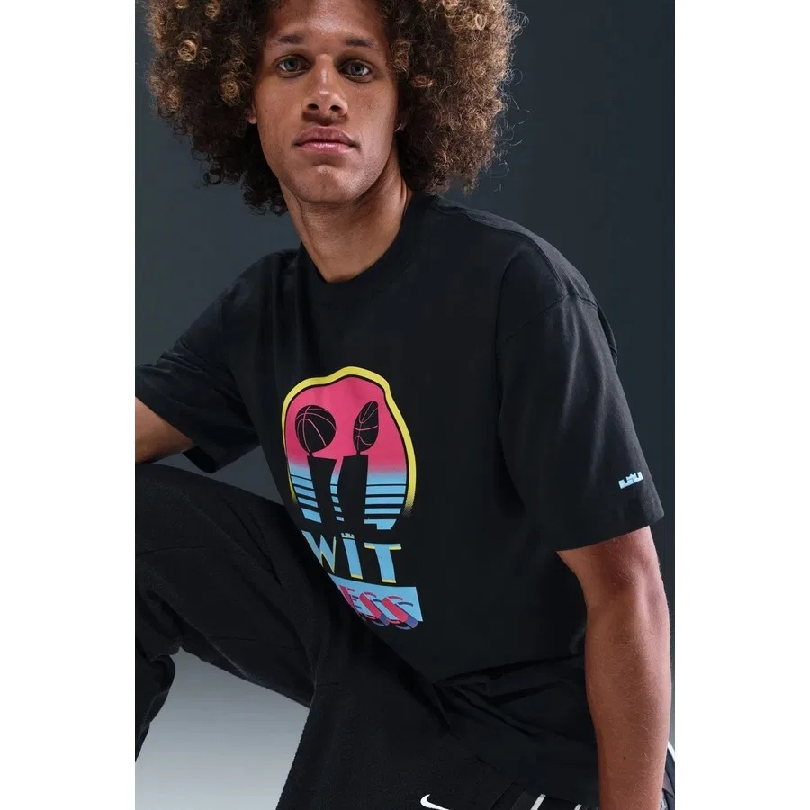 Футболка с графическим принтом LeBron 'Miami Twice' Tee Max90 Loose Fit Nike, Черный — фото 3