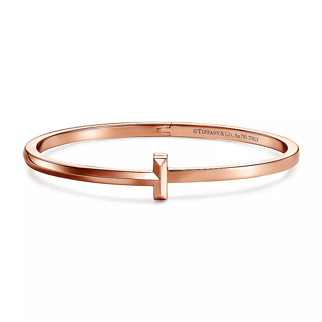 

Браслет Tiffany & Co Tiffany T T1 Hinged, розовое золото