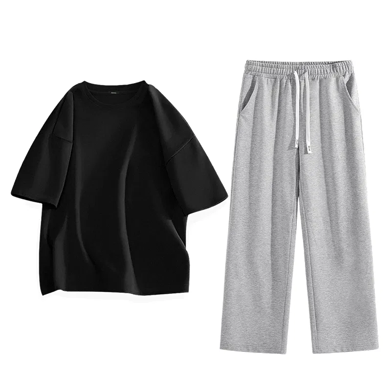 Спортивный костюм детский MINISO, Black + Heather Gray