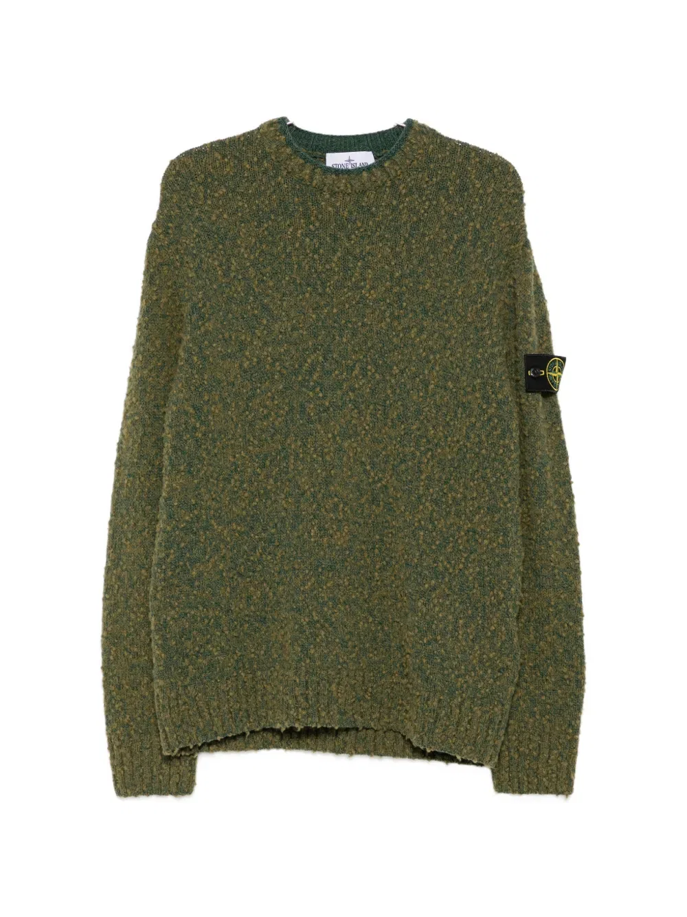 Свитер вязаный Stone Island, зеленый