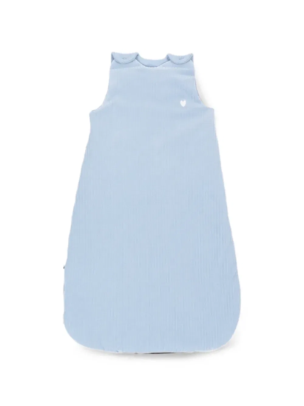Спальный мешок в рубчик с вышивкой в виде сердца Petit Bateau, синий