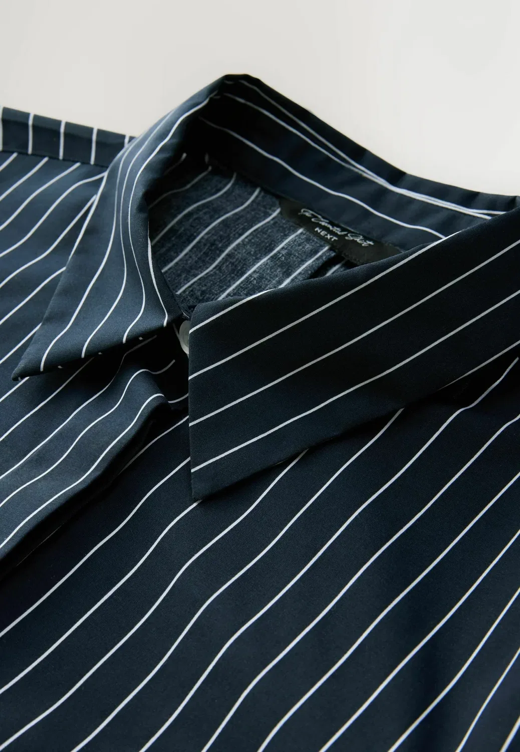 Блузка на пуговицах, укороченный крой Next, Navy Stripe — фото 3