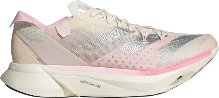 Кроссовки Wmns Adizero Adios Pro 3 'Sakura', белый