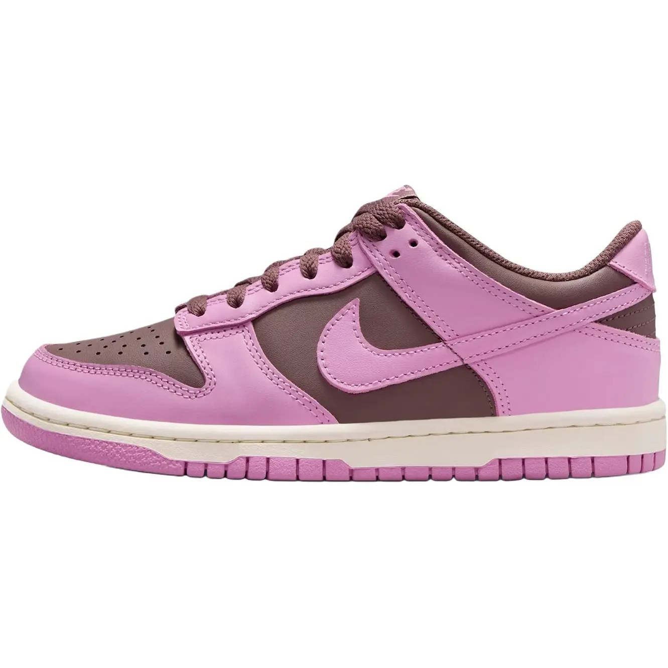 

Nike Детские низкие скейтбордистские кроссовки Dunk, розово-коричневые, унисекс