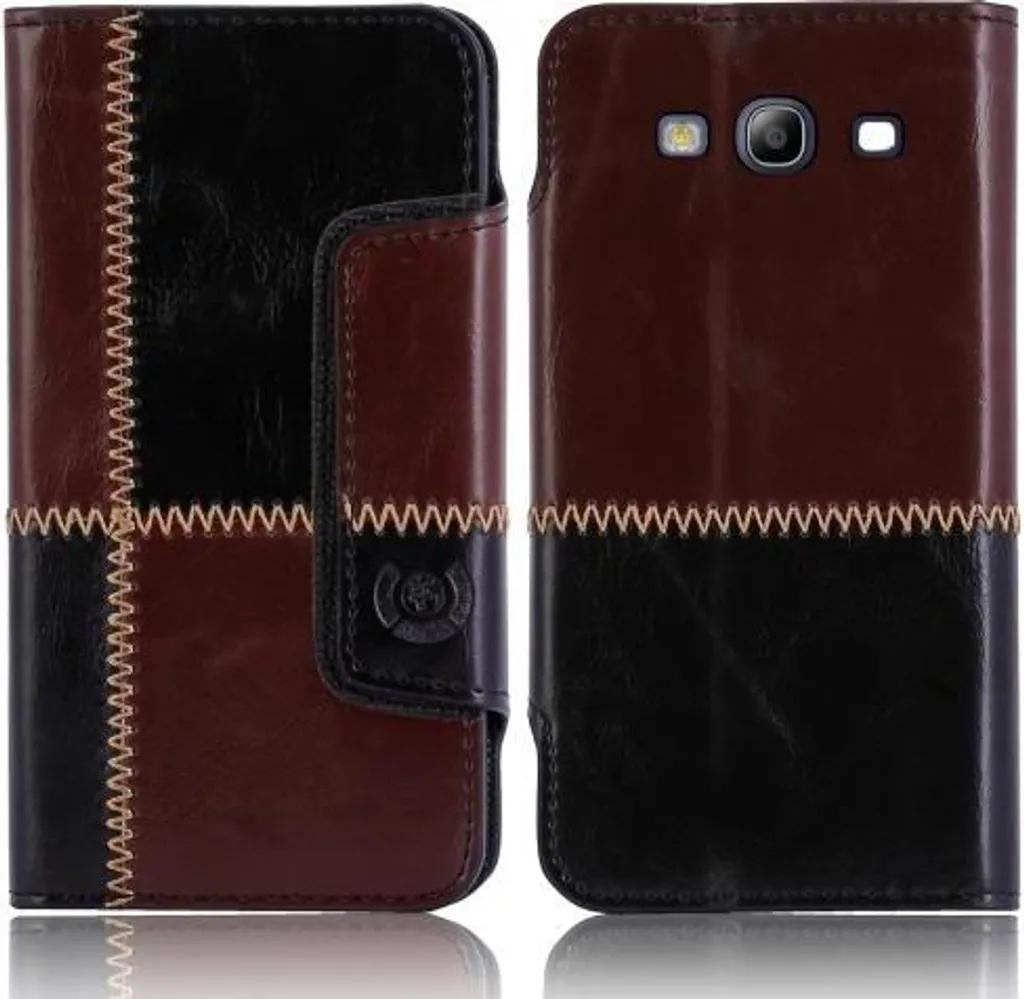 

Чехол для Samsung Galaxy S3 (i9300) numia книжный узор, черно-коричневый