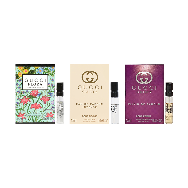 

Пробники духов унисекс GUCCI, Qimeng Jasmine + Sin Love Burning Mistress + Sin Love Essence Girl 1.5ml*3