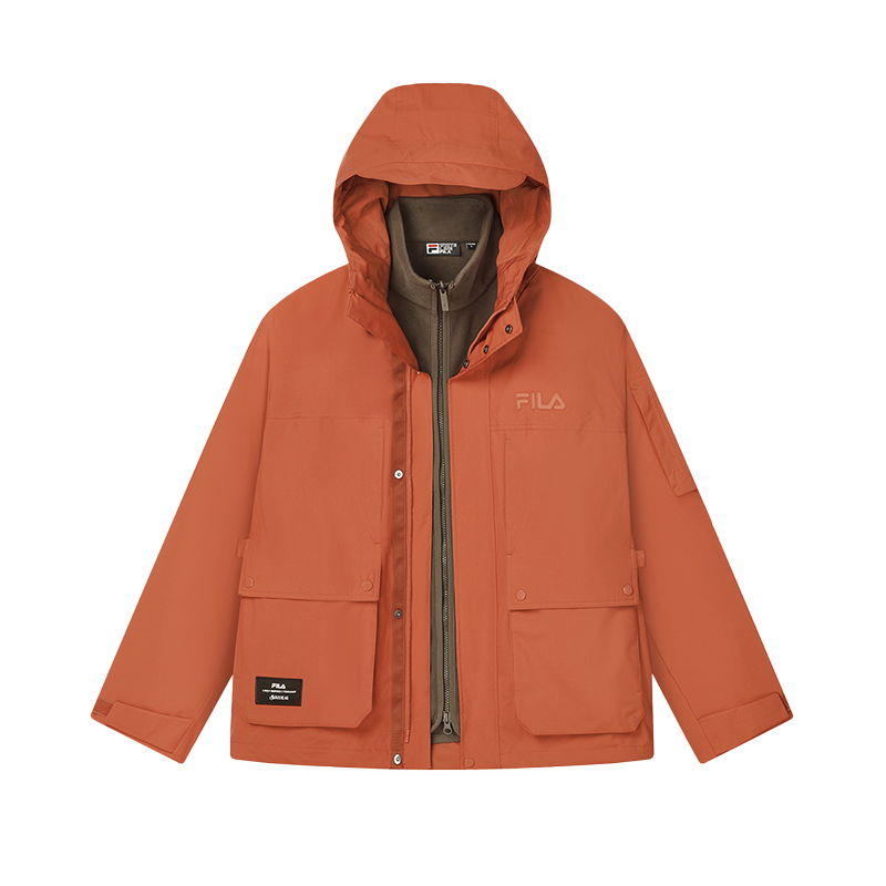 

FILA Ветровка мужская светло-ржаво-красная, Light Rusty Red