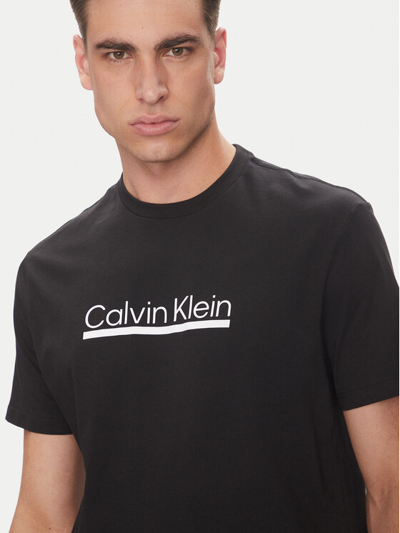 Футболка Calvin Klein Outline Tape Graphic, черный — фото 4