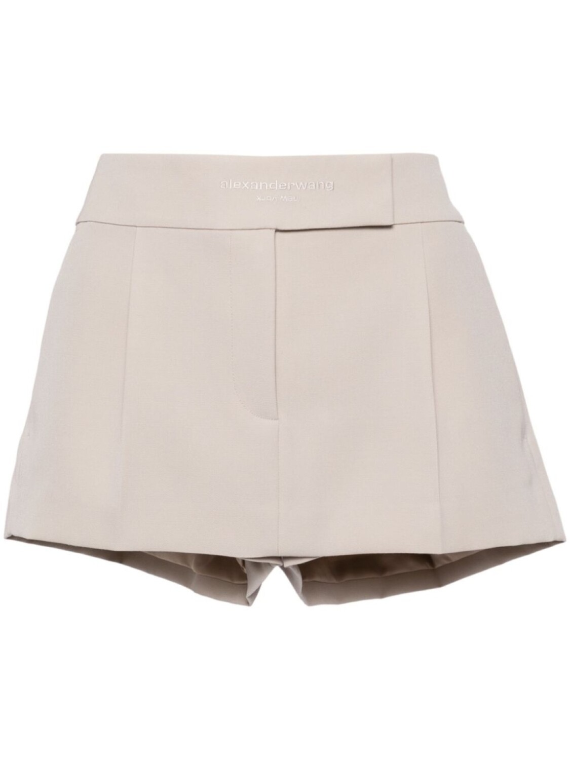 

Alexander Wang mid-rise skirt-shorts, нейтральный цвет