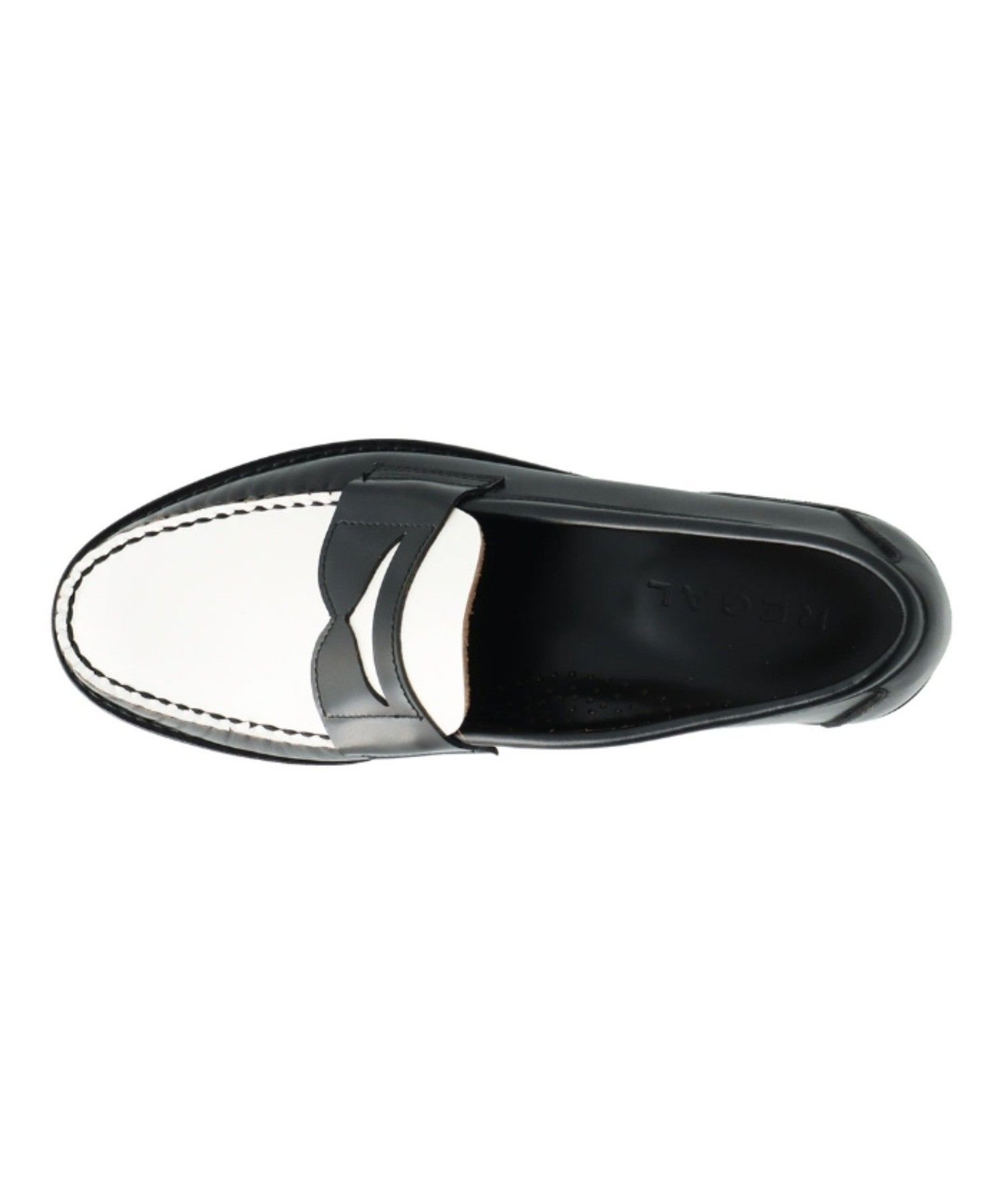 Лоферы Regal 61FL черно-белого цвета, повседневная обувь. Regal, Black and White — фото 4
