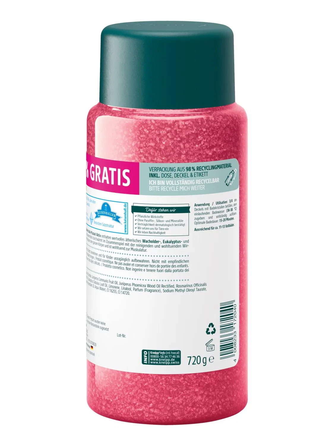 Кристаллы для ванны «Muscle Active» с можжевельником и эвкалиптом от Kneipp, 720 г Kneipp, Multicoloured — фото 2