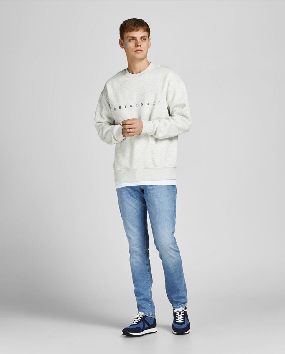 

Мужские узкие светлые джинсы Jack & Jones, синий