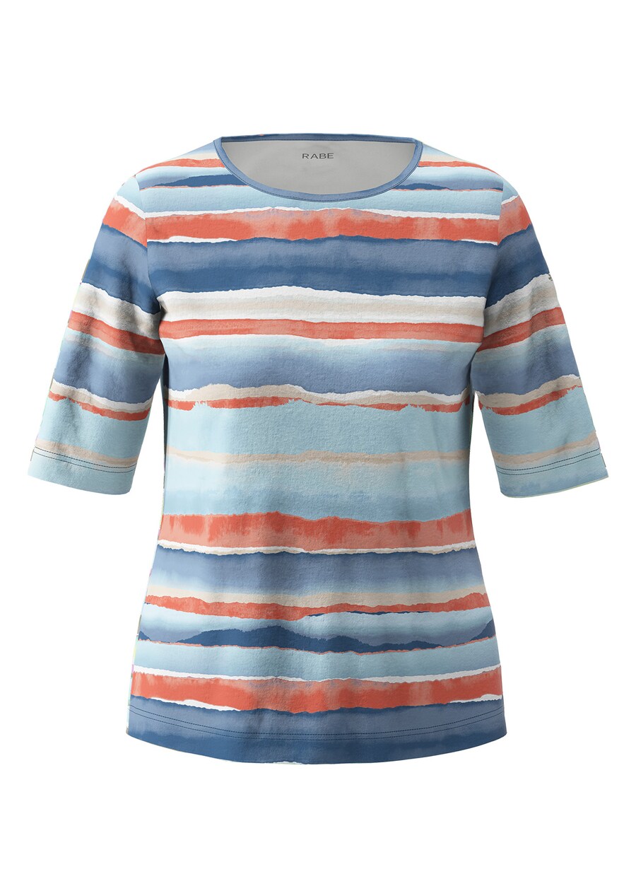 

Футболка Rabe, Navy/Light blue/Neon orange/Off white