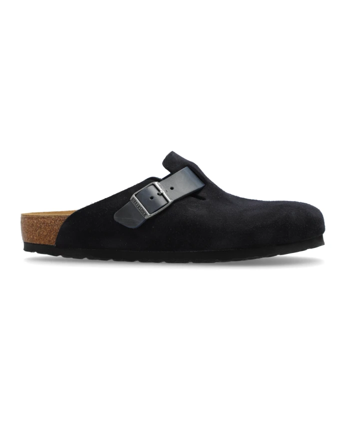 Мюли Birkenstock Boston Mixed Leather, темно-синий
