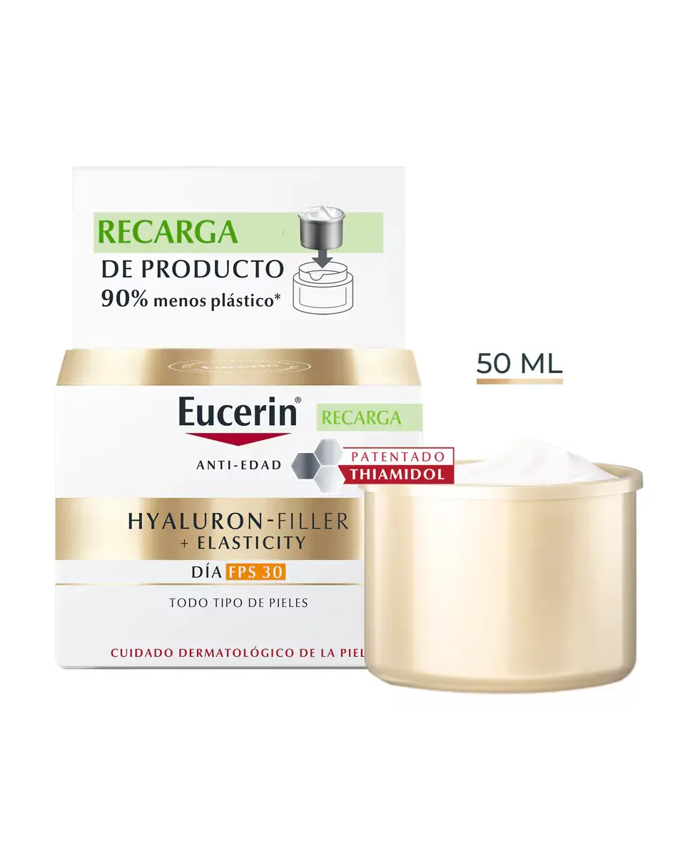 Крем для лица SPF30 EUCERIN Запасной флакон дневного крема Hyaluron Filler Elasticity — фото 2