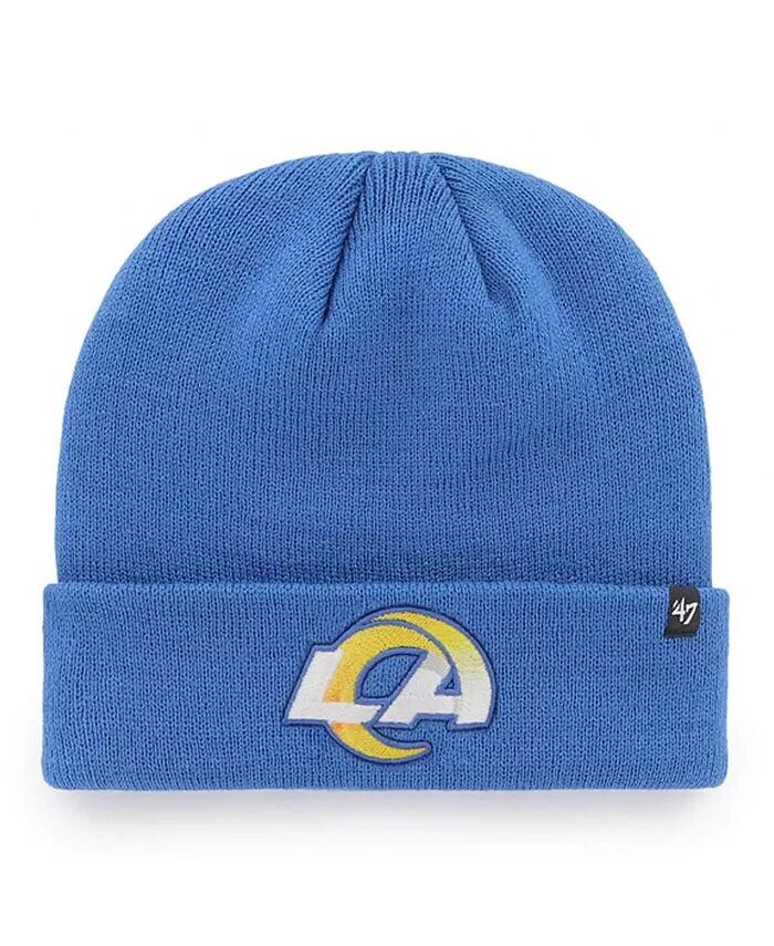 

Мужская вязаная шапка с манжетами Royal Los Angeles Rams Primary '47 Brand, синий