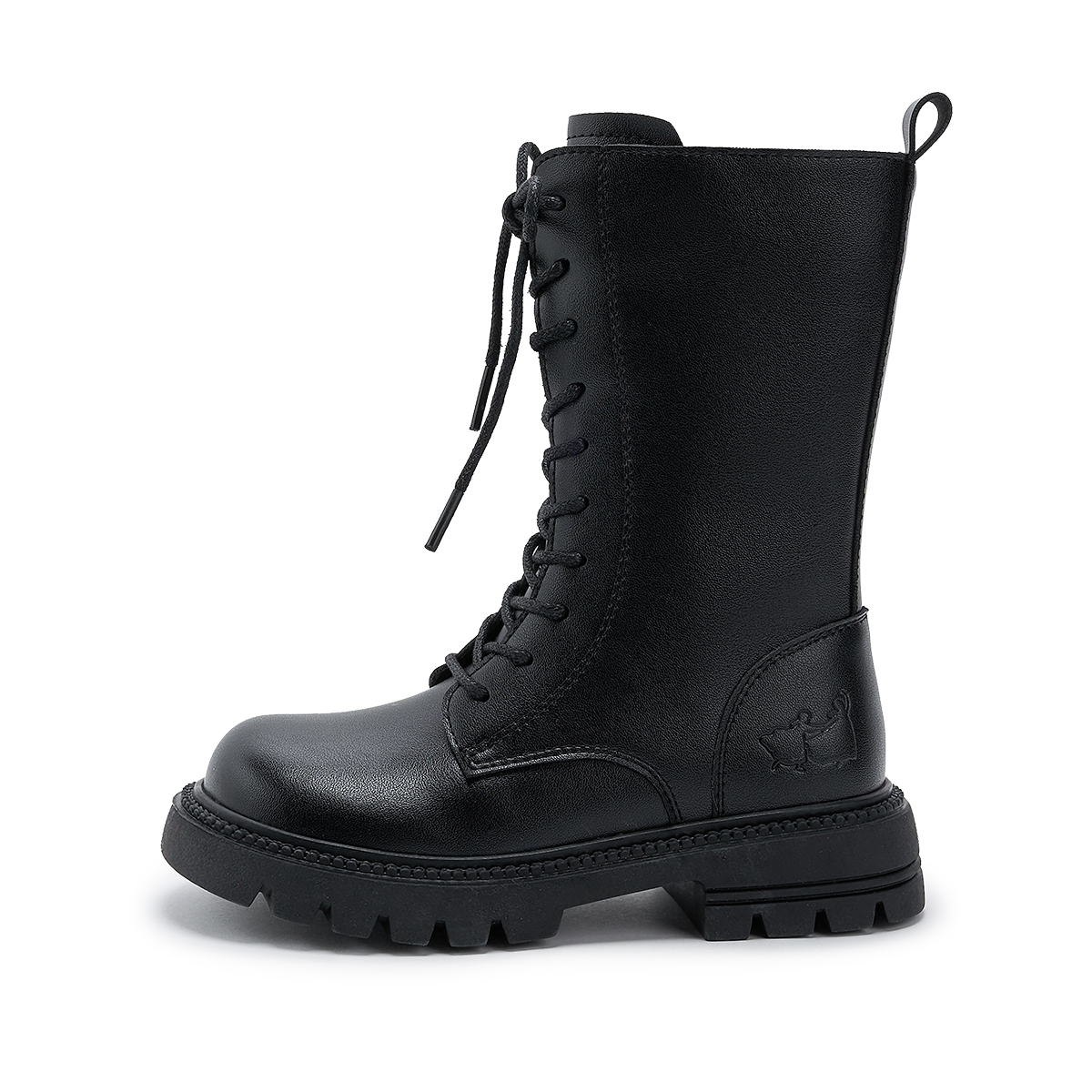 

Замороженные антиударные и устойчивые к истиранию высокие кожаные ботинки kids' Disney, черный