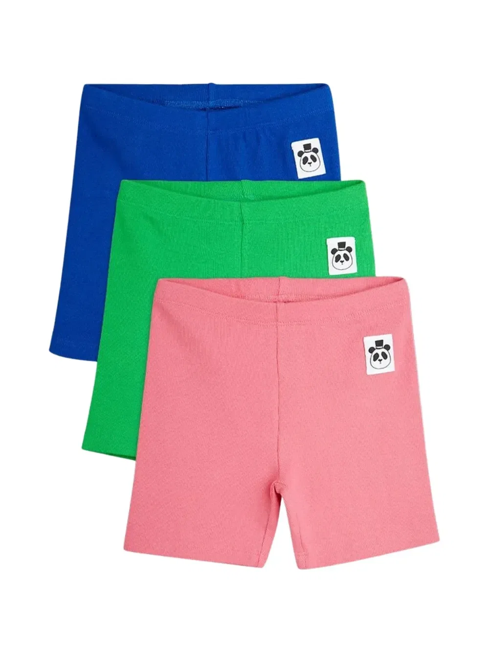 Комплект Solid из трех облегающих шортов Mini Rodini, розовый — фото 3