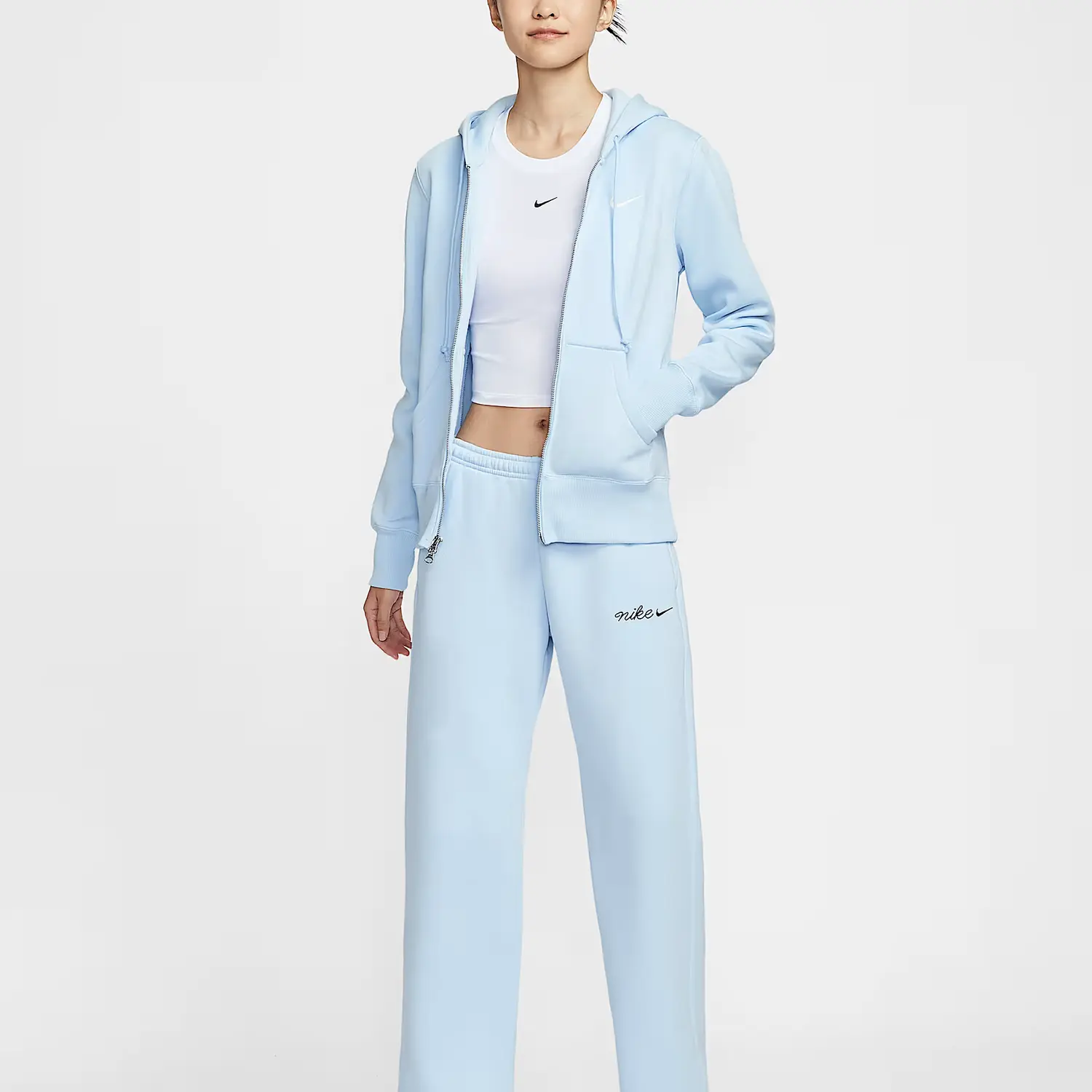 Спортивная куртка Phoenix Fleece женская Nike, синий/белый — фото 4