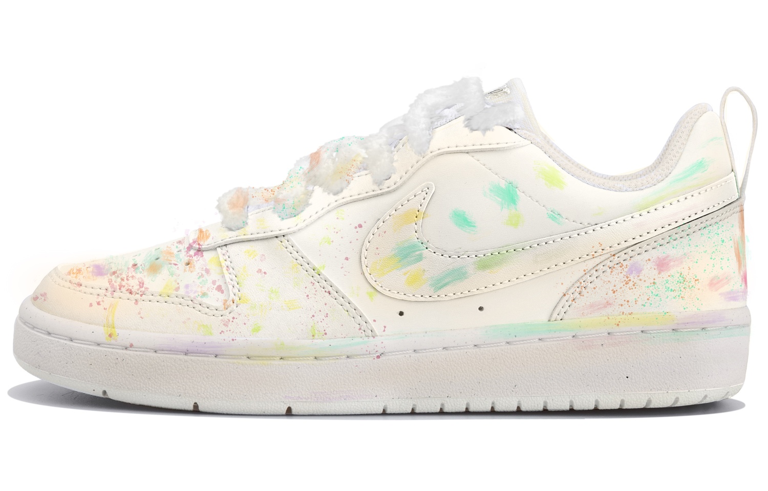 

Nike Court Borough Low top детские скейтбординг кроссовки White Pink для подростков