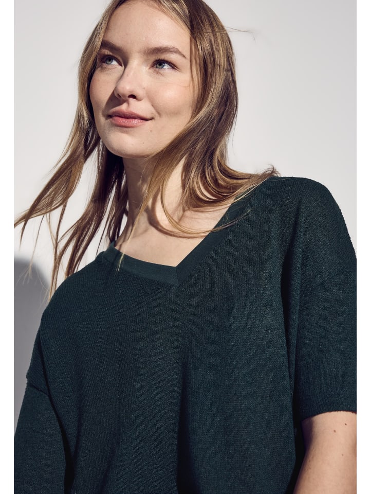 

Футболка Street One, цвет strick-look t-shirt' grün