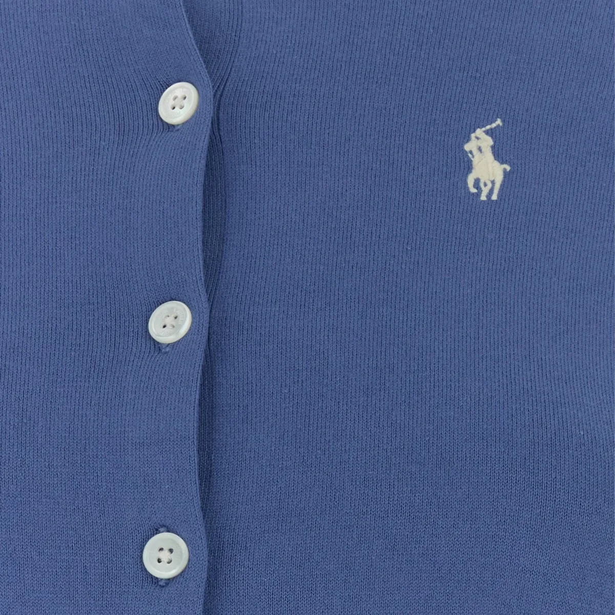 Кардиган на пуговицах с длинным рукавом Polo Ralph Lauren, синий — фото 4