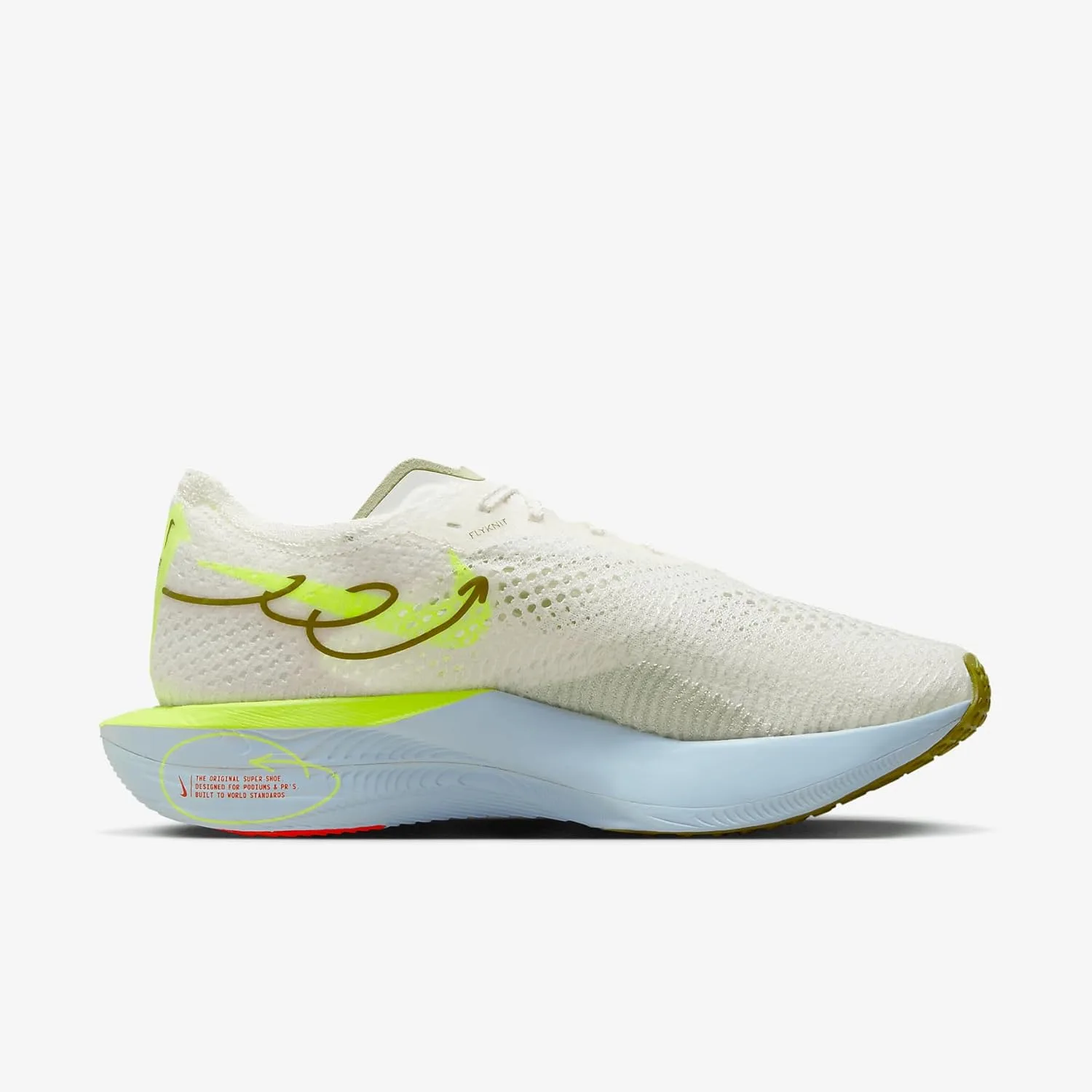 Мужские кроссовки Nike Zoomx Vaporfly Next% 3, голубой/оливковый — фото 3