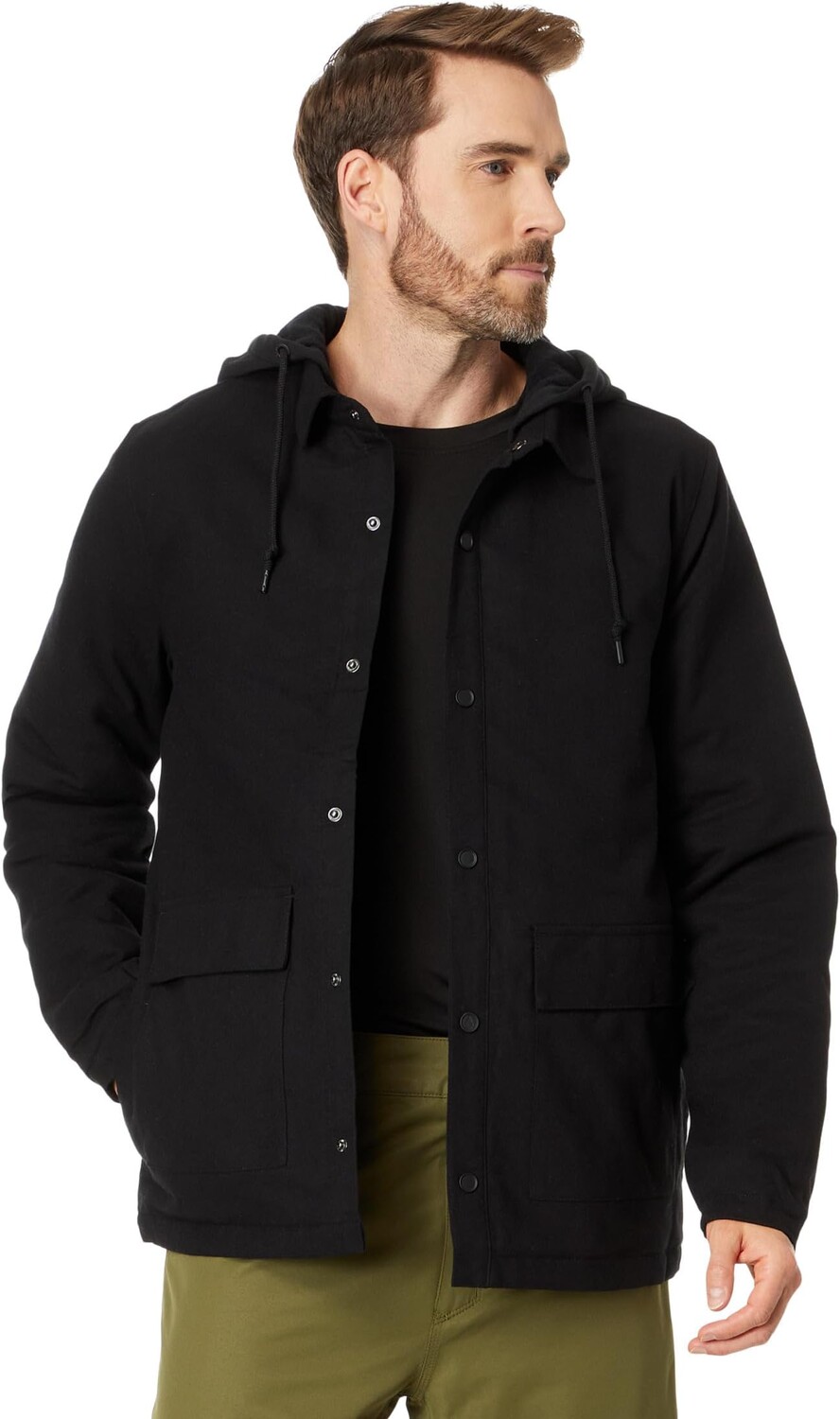 

Толстовка Insulated Riding Hooded Flannel Volcom Snow, черный