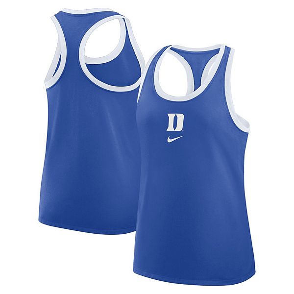 

Женский трикотажный топ racerback royal duke blue devils primetime Nike