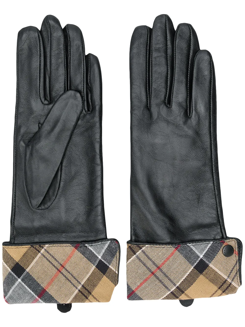

Перчатки с клетчатой подкладкой Barbour, черный