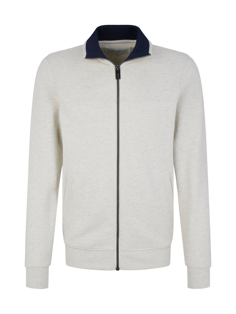 

Куртка на молнии TOM TAILOR Zip-Up Hoodie, светло-серый