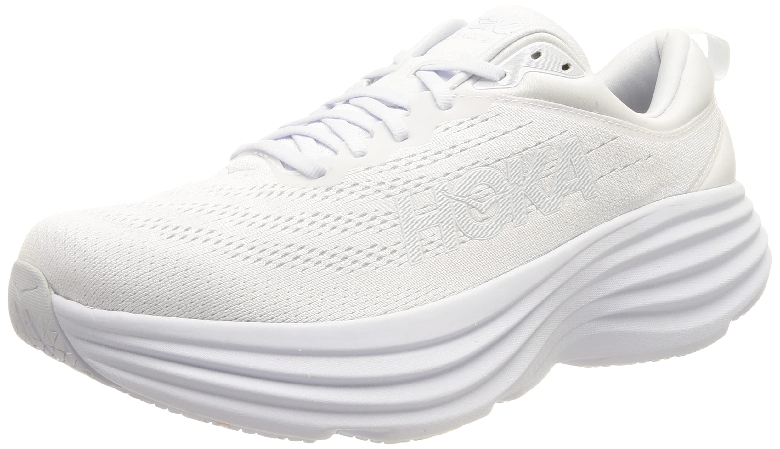 Hoka One женские дорожные беговые кроссовки Bondi 8 - белый — фото 3