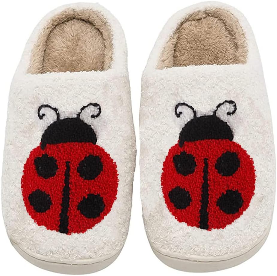 

Тапочки OTELUXS для женщин и мужчин с собакой таксой, милыми животными, мультяшными божьей коровкой, бабочкой и кошкой, сланцы с эффектом памяти, домашняя обувь на каждый день, M-ladybug
