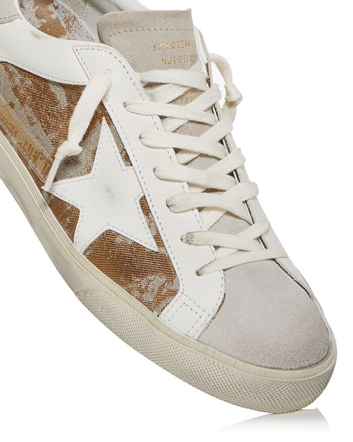 Низкие кроссовки унисекс Golden Goose Super-Star, слоновая кость/кремовый — фото 4