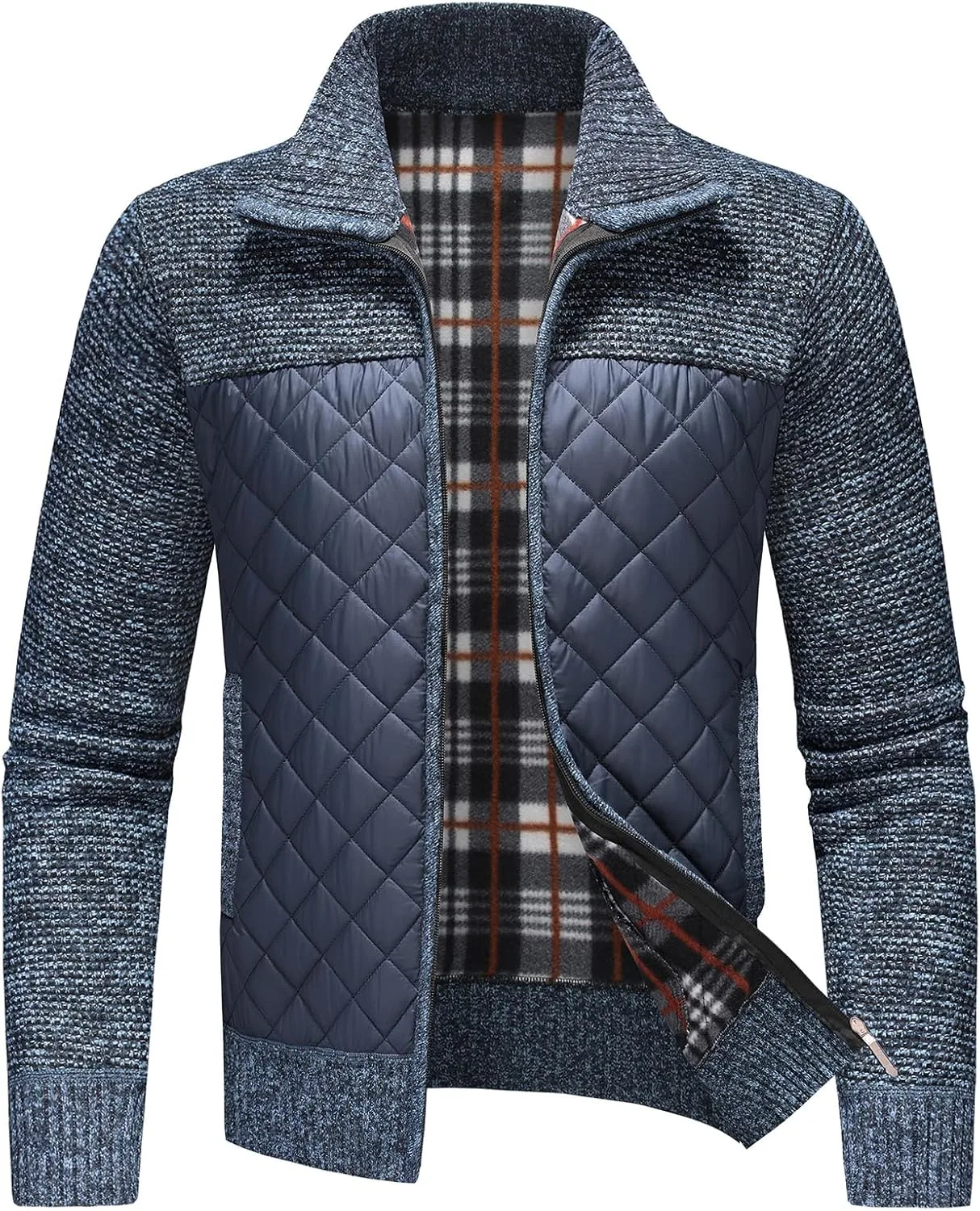 

Кардиган мужской Lamgool с воротником-стойкой, на молнии, с карманами