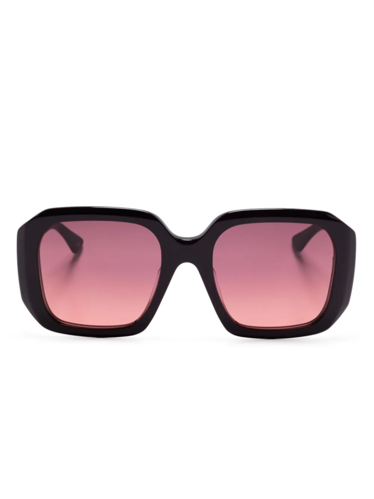 

Chloé Eyewear солнцезащитные очки в массивной оправе, красный