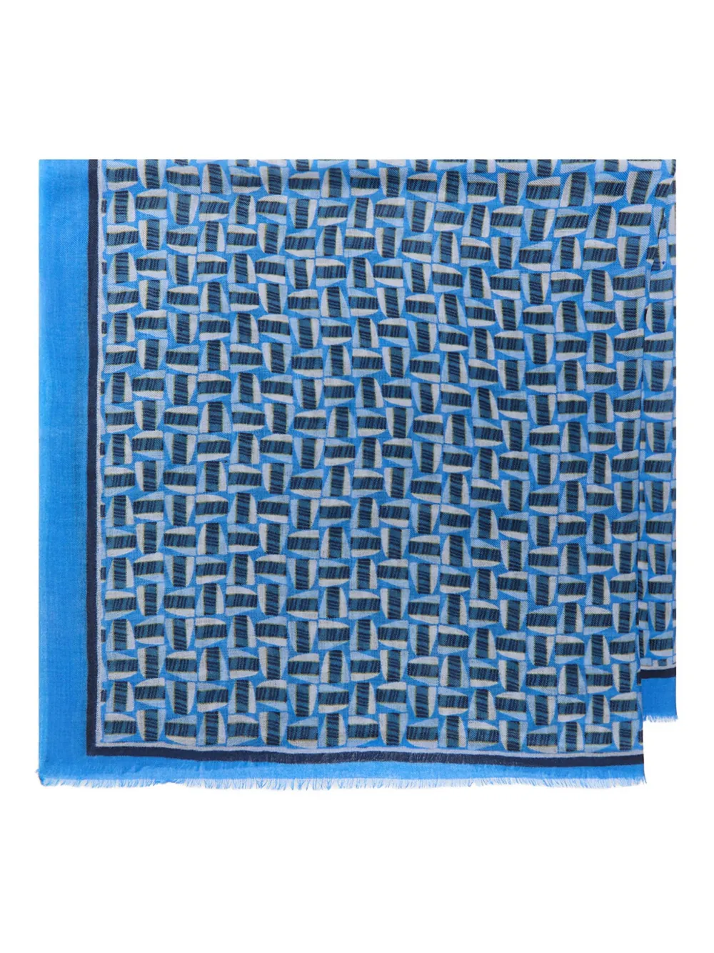

Шарф с геометричным узором MALIPARMI, синий
