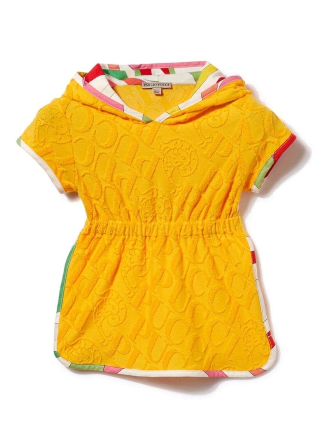 

PUCCI Junior комбинезон с жаккардовым логотипом, желтый
