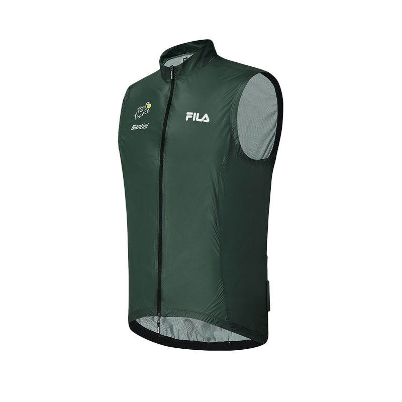

FILA Мужская велосипедная жилетка тёмно-зелёная, Dark Green