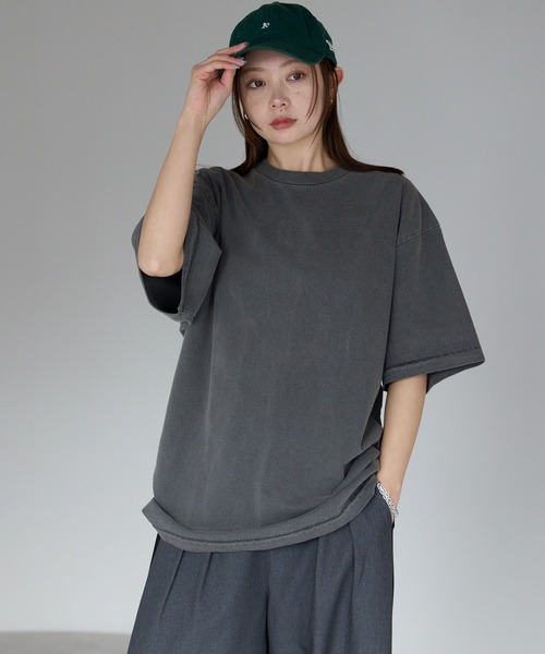 

Футболка винтажная пигментного крашения Etre Pret, черная