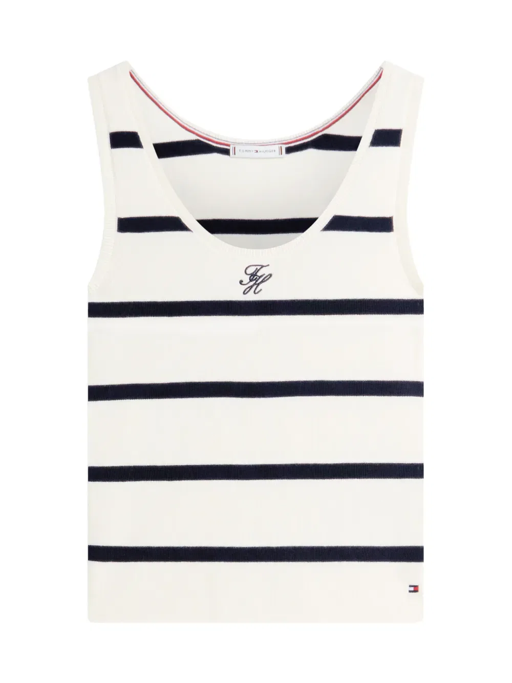 Полосатая майка Tommy Hilfiger, нейтральный