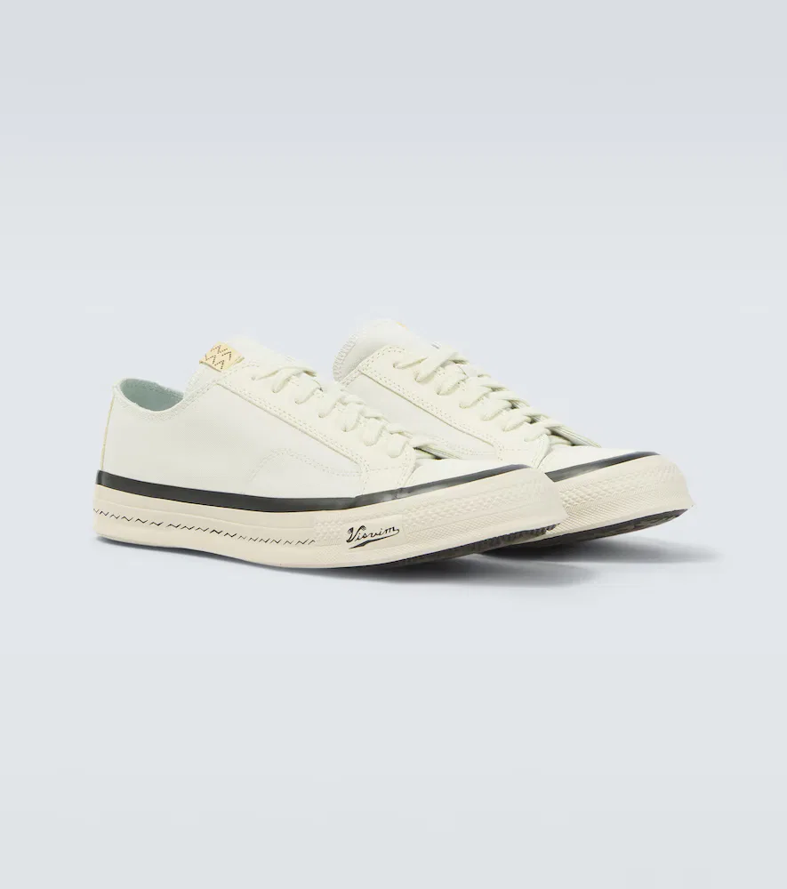 Кроссовки Nolan из парусины с кожаной отделкой Visvim, белый