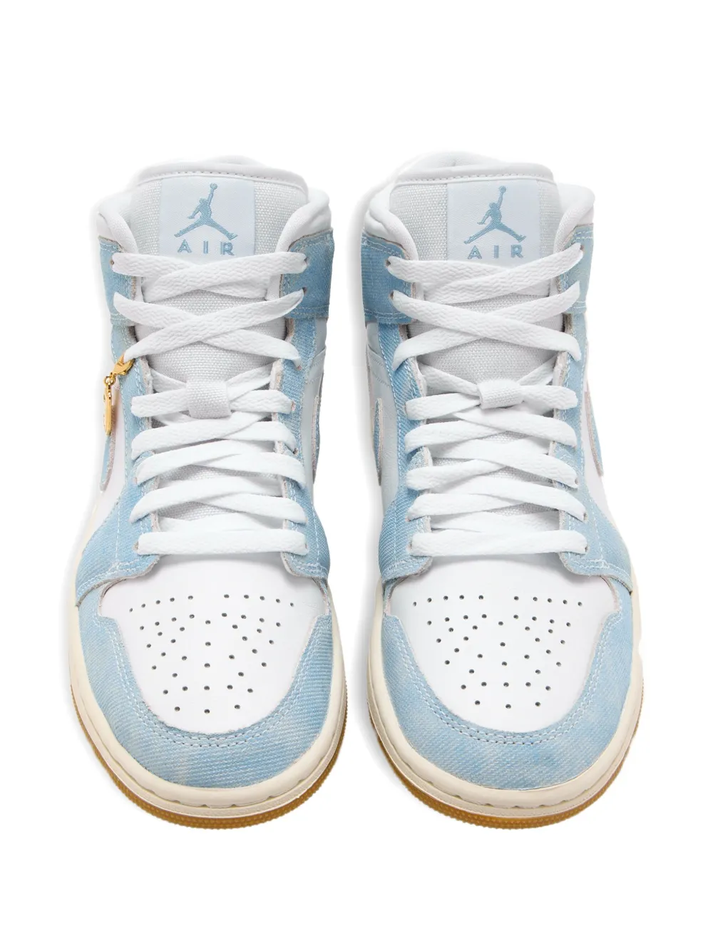 Высокие кроссовки Air Jordan 1 Nike, синий — фото 3
